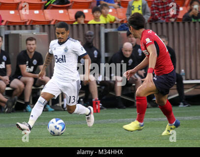 8 février 2018 - Le milieu de terrain Cristian Vancouver Whitecaps FC Techera # 13 au cours de la Coupe du pacifique entre les Vancouver Whitecaps FC et FC Iwaki au Aloha Stadium d'Honolulu, Hawaii - Michael Sullivan/CSM Banque D'Images