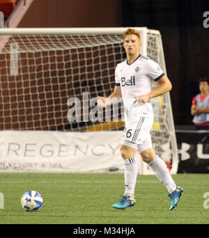 8 février 2018 - Vancouver Whitecaps FC defender Tim Parker # 26 au cours de la Coupe du pacifique entre les Vancouver Whitecaps FC et FC Iwaki au Aloha Stadium d'Honolulu, Hawaii - Michael Sullivan/CSM Banque D'Images