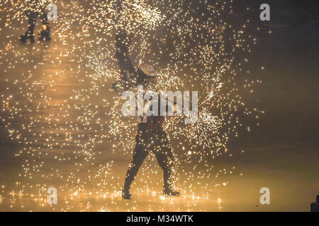 Pyeongchang, Corée du Sud. Feb 9, 2018. Cérémonie d'ouverture des Jeux olympiques d'hiver de Pyeongchang 2018 au Stade olympique de Pyeongchang, Pyeongchang, Corée du Sud. Credit : Cal Sport Media/Alamy Live News Banque D'Images