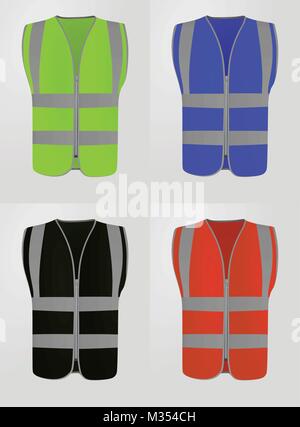 Gilet de sécurité. vector illustration Illustration de Vecteur