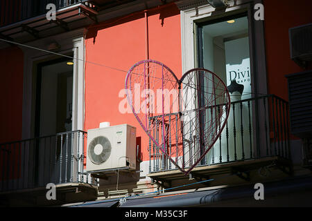 Naples, Italie, St Valentines Day 2018 Banque D'Images