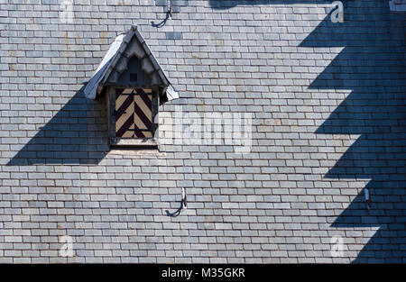 Ridderzaal. Détail de la toiture avec lucarne. Binnenhof (cour intérieure), Den Haag (La Haye), Pays-Bas Banque D'Images