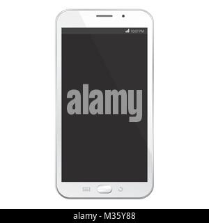 Smart Phone vector illustration isolé sur fond blanc. Illustration de Vecteur
