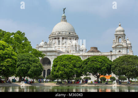 Victoria Memorial à Kolkata, Inde Banque D'Images