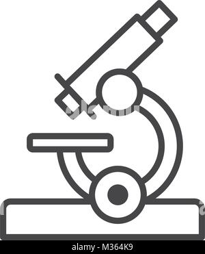 Outil scientifique microscope Illustration de Vecteur