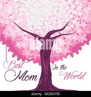 Happy mothers day card Illustration de Vecteur