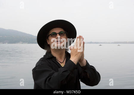 Marc Veyrat au lac d'Annecy Banque D'Images