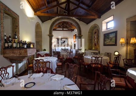 Restaurant A Capela à l'Hôtel Convento Nossa Senhora do Carmo à Freixinho, Portugal, Europe Banque D'Images