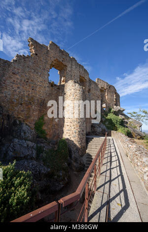 Palácio de Cristóvão de Moura - château médiéval au village historique de Castelo Rodrigo, Portugal Banque D'Images