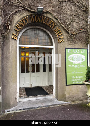 February 9th, 2018, Blarney, Irlande - Blarney Woollen Mills, construit en 1823, est une boutique du patrimoine irlandais, situé dans le village de Blarney, comté de Cork Banque D'Images