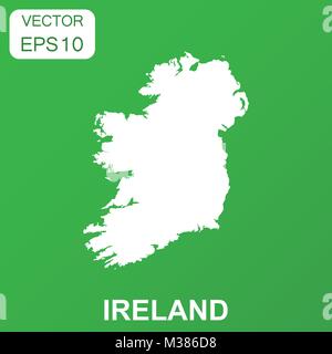 L'Irlande d'une icône. Concept d'Irlande du pictogramme. Vector illustration sur fond vert. Illustration de Vecteur