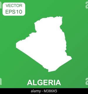 L'Algérie l'image d'une icône. Concept d'affaires Algérie pictogramme. Vector illustration sur fond vert. Illustration de Vecteur