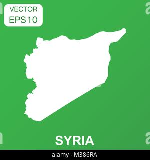 La Syrie d'une icône. Concept d'affaires Syrie pictogramme. Vector illustration sur fond vert. Illustration de Vecteur