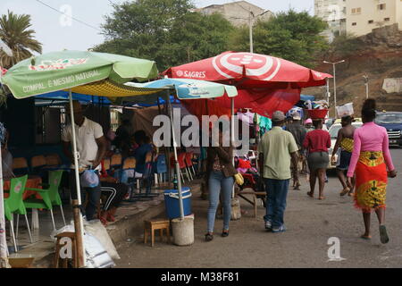 Mercado de Sucuperia, Praia, île de Santiago, Cap-Vert Banque D'Images