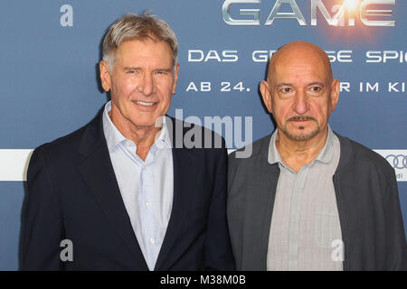 Harrison Ford, Sir Ben Kingsley, Ender's Game, Fotocall, Berlin, 06.10.2013 Banque D'Images