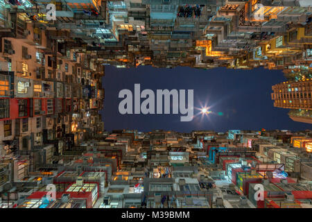 Yick Fat Apartments, Hong Kong Banque D'Images