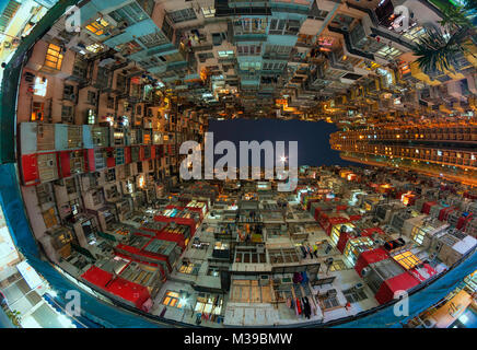 Yick Fat Apartments, Hong Kong Banque D'Images