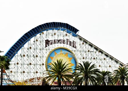 California Screamin' Paradise Pier California Adventure, Anaheim en Californie Banque D'Images