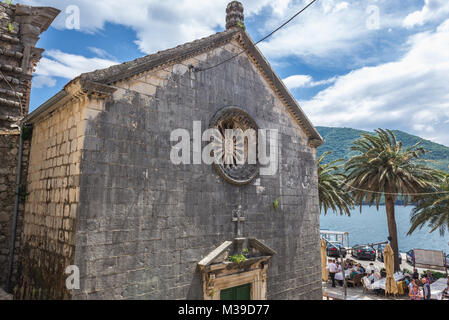 Église de Saint Nicholas à Perast ville historique dans la baie de Kotor au Monténégro de la mer Adriatique Banque D'Images