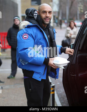 Alex Beresford hors studios ITV Avec : Alex Beresford Où : London, Royaume-Uni Quand : 10 Jan 2018 Credit : Rocky/WENN.com Banque D'Images