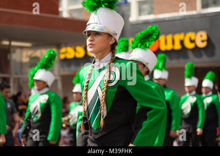 Brownsville, Texas, USA - Le 25 février 2017, Grand Parade internationale fait partie du Charro Jours Fiesta - Fiestas Mexicanas, un festival national Banque D'Images