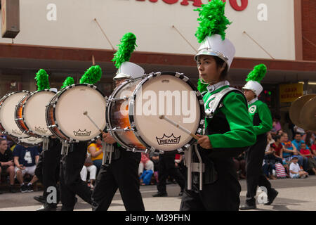 Brownsville, Texas, USA - Le 25 février 2017, Grand Parade internationale fait partie du Charro Jours Fiesta - Fiestas Mexicanas, un festival national Banque D'Images