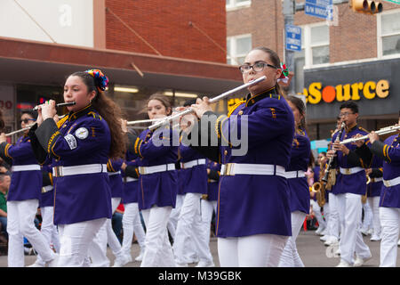 Brownsville, Texas, USA - Le 25 février 2017, Grand Parade internationale fait partie du Charro Jours Fiesta - Fiestas Mexicanas, un festival national Banque D'Images