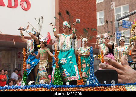 Brownsville, Texas, USA - Le 25 février 2017, Grand Parade internationale fait partie du Charro Jours Fiesta - Fiestas Mexicanas, un festival national Banque D'Images