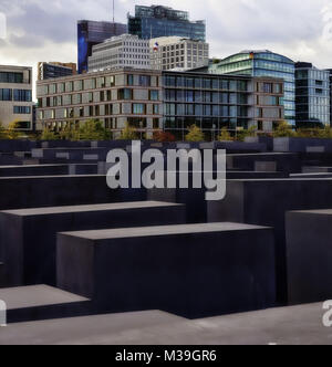 Mémorial aux Juifs assassinés d'Europe, Berlin, Allemagne prises en 2009 Banque D'Images