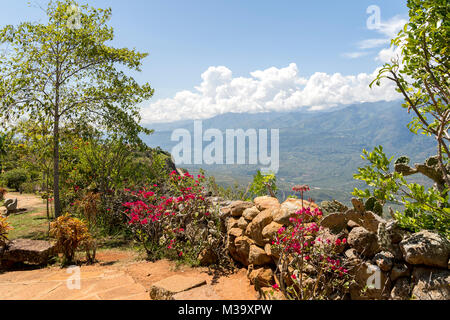 Paysages de Barichara - Colombie Banque D'Images