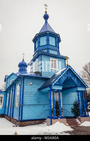 Église orthodoxe de l'Exaltation de la Sainte Croix dans la Narew village, Kraków County dans Podlaskie Voivodeship du nord-est de la Pologne Banque D'Images