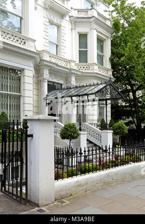Porte d'entrée de style victorien typique maison de l'architecture Banque D'Images