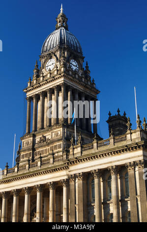 Royaume-Uni, West Yorkshire, hôtel de ville de Leeds. Banque D'Images