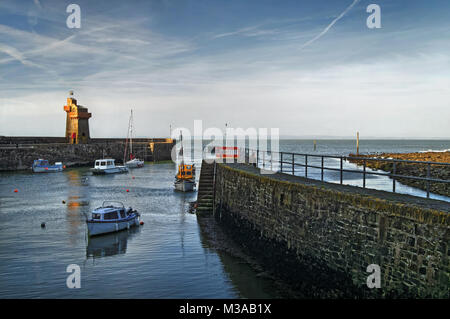 North Devon UK,Port,Lynmouth rhénane & Tower Banque D'Images