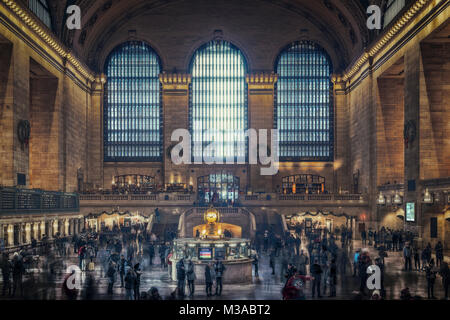 New York/USA 02 JAN 2018 - les gens marcher à grand central, New York. Banque D'Images