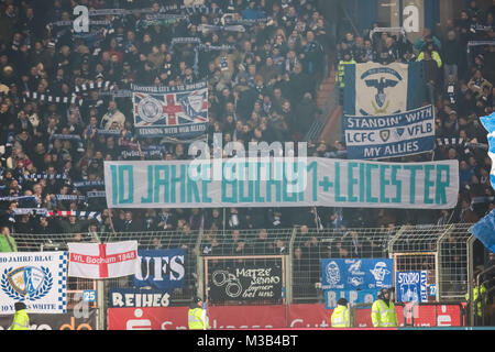 Bochum, Allemagne, 9 février 2018, 2e journée de la ligue 22, VfL Bochum 1848 - SV Darmstadt 98 : 10 ans Fanfreundschaft Bochum Leicester. Credit : Juergen Schwarz/Alamy Live News Banque D'Images