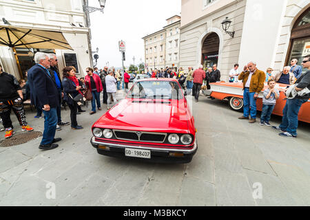 TRIESTE, Italie - 3 avril : Photo d'une Lancia Beta sur l'historique Opicina Trieste. Le 3 avril 2016. Historique Opicina Trieste est la régularité de course vintag Banque D'Images