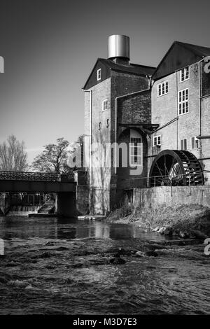 Palmers Brewery en noir et blanc, Bridport Dorset dans Banque D'Images