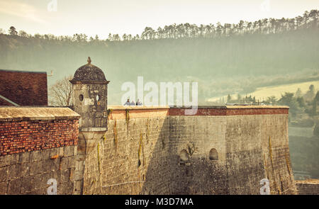 La Citadelle de Besançon, une forteresse du xviième siècle conçu par Vauban pour Louis XIV. UNESCO World Heritage Site. Besançon. Le Doubs. Bourgogne-Franche-Comté Banque D'Images