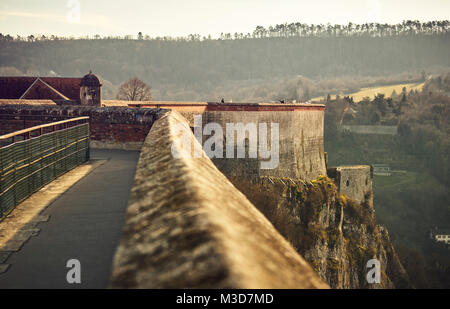 La Citadelle de Besançon, une forteresse du xviième siècle conçu par Vauban pour Louis XIV. UNESCO World Heritage Site. Besançon. Le Doubs. Bourgogne-Franche-Comté Banque D'Images