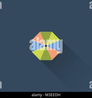 Mer simple icône parapluie, Vecteur, Illustration, fichier eps Illustration de Vecteur