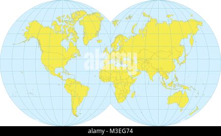 Carte du Monde Illustration de Vecteur