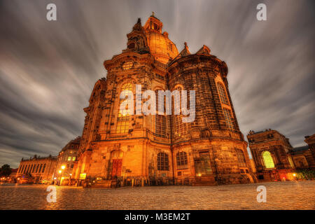 Dresde Frauenkirche cathédrale prises en 2013 Banque D'Images