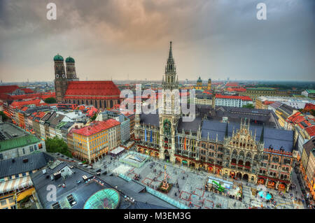 Munich Place du marché prises en 2013 Banque D'Images