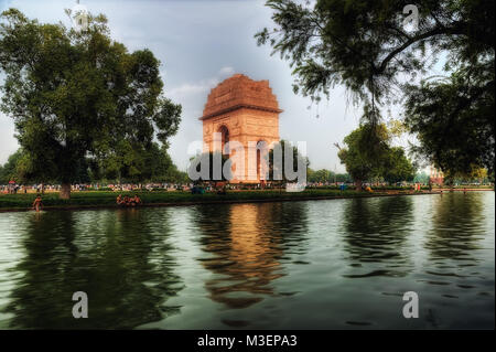 Porte de l'Inde Delhi pris en 2015 Banque D'Images