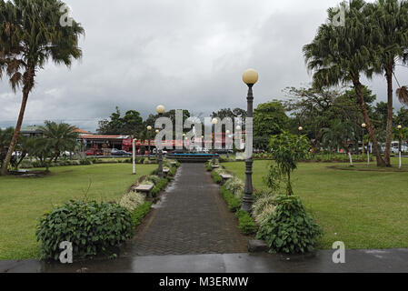 Le Fortuna Park dans La Fortuna en temps de pluie, le Costa Rica Banque D'Images