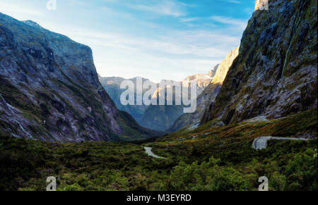 Route de Milford Sound en Nouvelle-Zélande pris en 2015 Banque D'Images