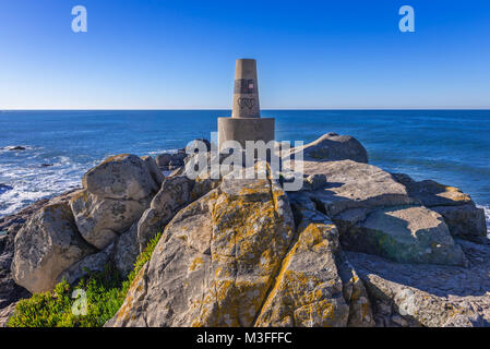 Dans la côte de l'Océan atlantique district de Leca da Palmeira Matosinhos ville dans le nord du district de Porto Portugal Banque D'Images