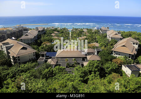 L'avis de l'Hôtel Ritz-Carlton Resort Bali avec l'océan dans l'arrière-plan.Nusa Dua. Bali. L'Indonésie Banque D'Images