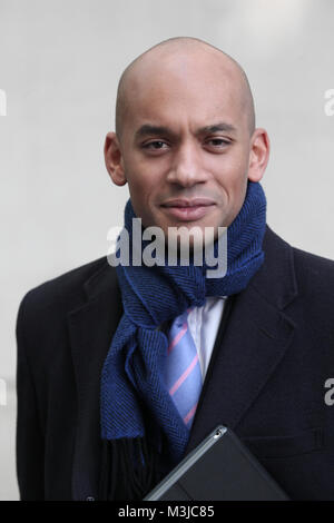 Londres, Royaume-Uni, le 11 février 2018 : Chuka Umuna MP vu à la BBC à Londres Credit : RM Press/Alamy Live News Banque D'Images